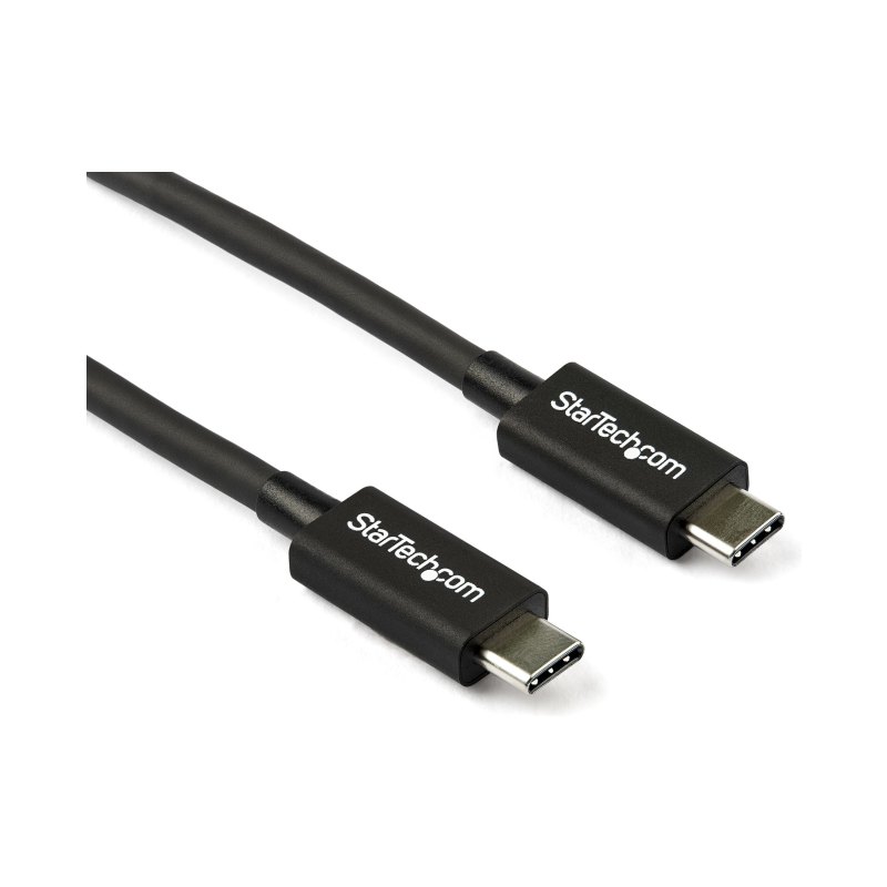 StarTech.com Câble Thunderbolt 3 Passif de 80 cm, 40 Gbps, 100W PD, Vidéo 4K/5K, Câble Thunderbolt, Compatible avec USB4/DP Alt Mode, Thunderbolt 4, USB 3.2/Type-C
