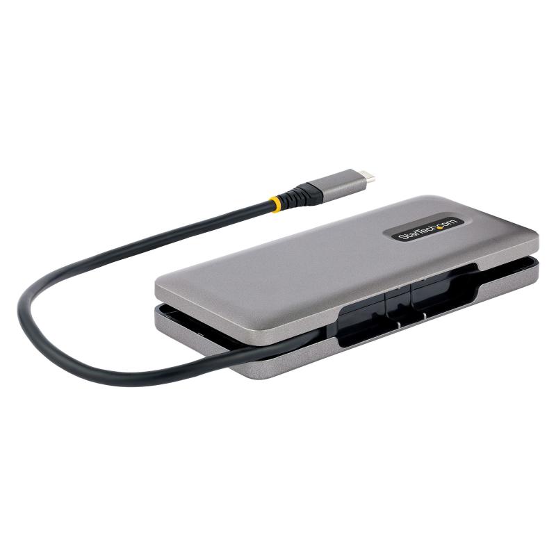 StarTech.com Hub USB C 4 Ports - 4x Ports USB-C, USB 3.1 10Gbps - Hub USB 3.2 Portable avec Power Delivery Pass-Through 100W - Hub USB Type C avec Câble Enveloppant de 32cm - Splitter USB-C