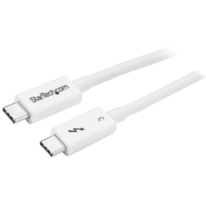 StarTech.com Câble Thunderbolt 3 Passif de 50 cm, 40 Gbps, 100W PD, Vidéo 4K/5K, Câble Thunderbolt, Compatible avec USB4/DP Alt Mode, Thunderbolt 4, USB 3.2/Type-C