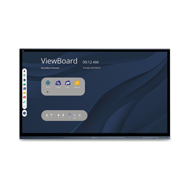 Viewsonic IFP6562 Signage Display Interactive flat panel 165.1 cm (65") LED Wi-Fi 350 cd/m² 4K Ultra HD Black Touchscreen Built-in processor Android 8.0