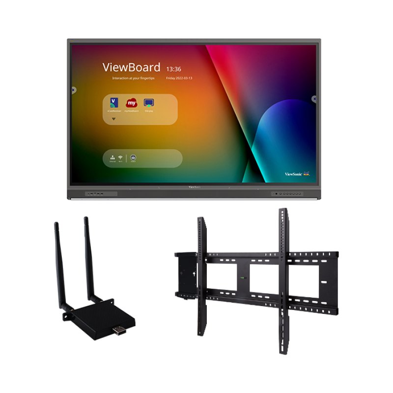 Viewsonic IFP8652-1C-E1 interactive whiteboard 2.17 m (85.6") 3840 x 2160 pixels Touchscreen Black USB