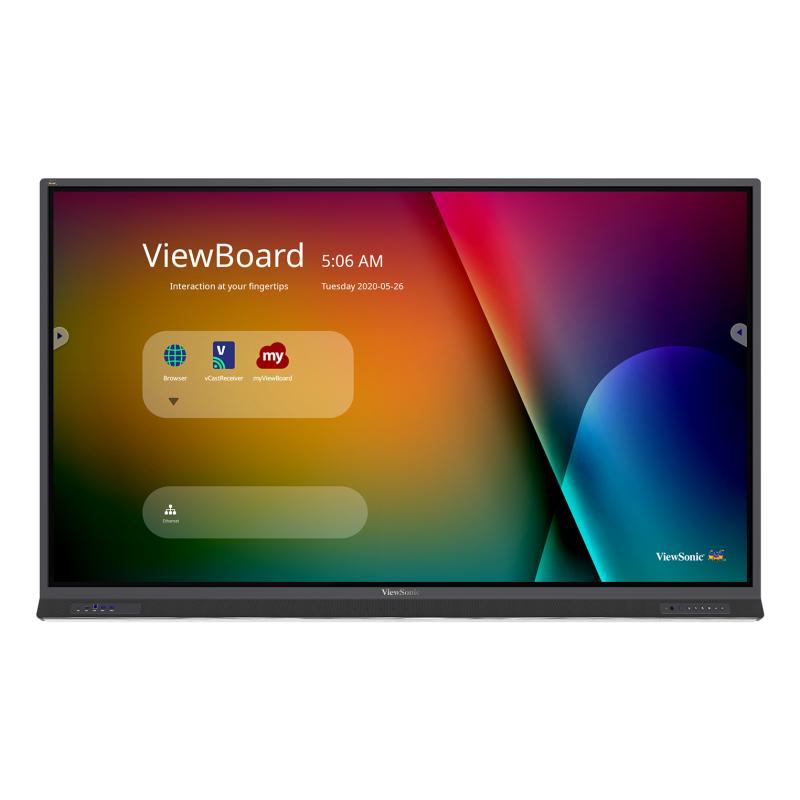Viewsonic IFP8652-2ED tableau blanc interactif 2,18 m (86") 3840 x 2160 pixels Écran tactile Noir