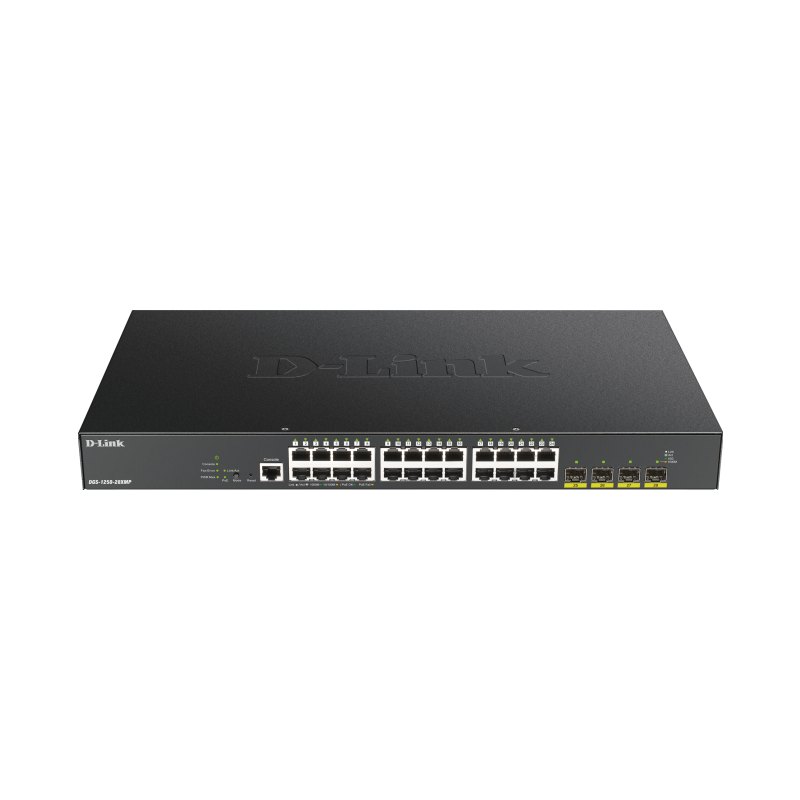 D-Link 24-port Gigabit PoE Smart Managed Switch with 4x 10G SFP+, 370Watts