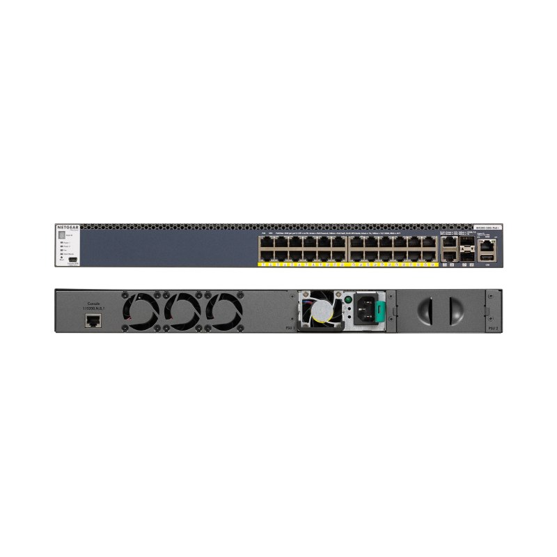 NETGEAR GSM4328PB Managed Gigabit Ethernet (10/100/1000) Power over Ethernet (PoE) 1U Black