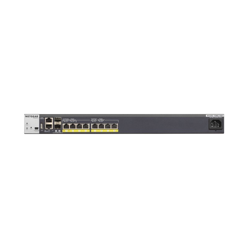 NETGEAR M4200-10MG-PoE+ Managed L2/L3 10G Ethernet (100/1000/10000) Power over Ethernet (PoE) 1U Graphite