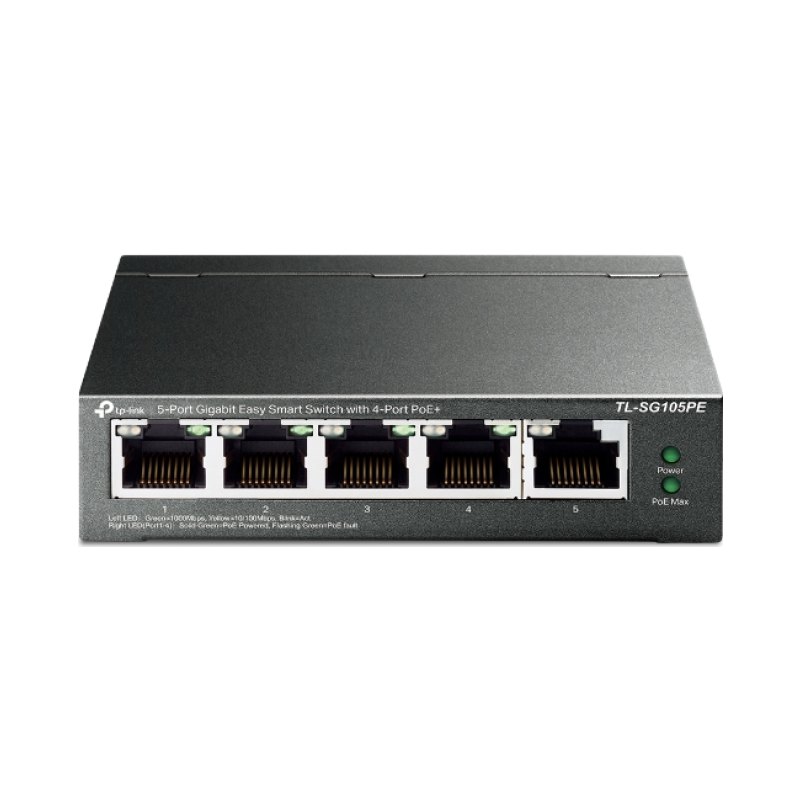 TP-Link 5-Port Gigabit Easy Smart PoE Switch with 4-Port PoE+