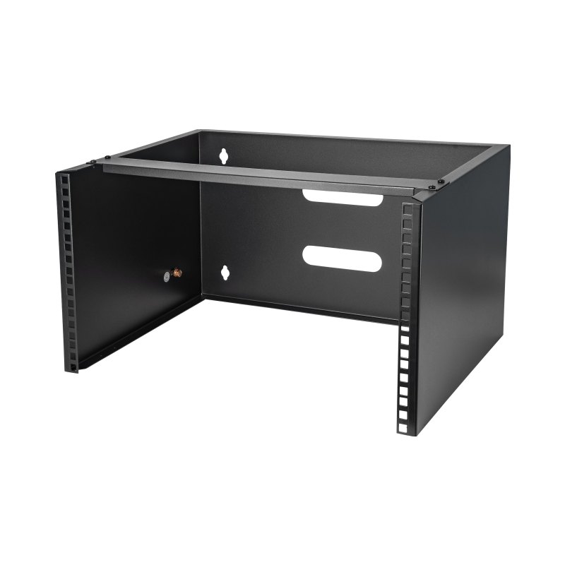 StarTech.com Support de Réseau Mural 6U - Profondeur 14" (Low Profile) - Support Baie de Brassage 19" pour Serveur Peu Profond et Équipement IT, Switch Réseau - Poids Max 20kg, Noir