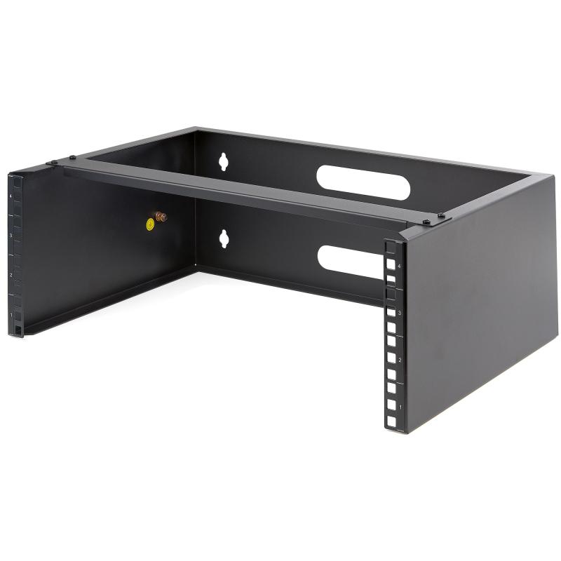 StarTech.com Rack Mural 4U - Support à Fixation Murale 19" - Profondeur 35cm (Low Profile) - Support Mural pour Panneaux de Brasage et Équipement Informatique - Max 20kg