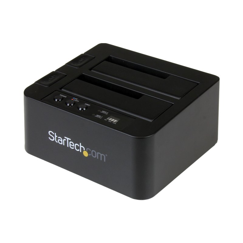 StarTech.com Duplicateur de Disques Durs Autonome, Cloneur/Copieur de HDD/SSD à 2 Baies, Station d'Accueil pour HDD/SSD USB 3.1 (10Gbps) vers SATA III, Docking Station pour Duplicateur/Cloneur de Disques Durs