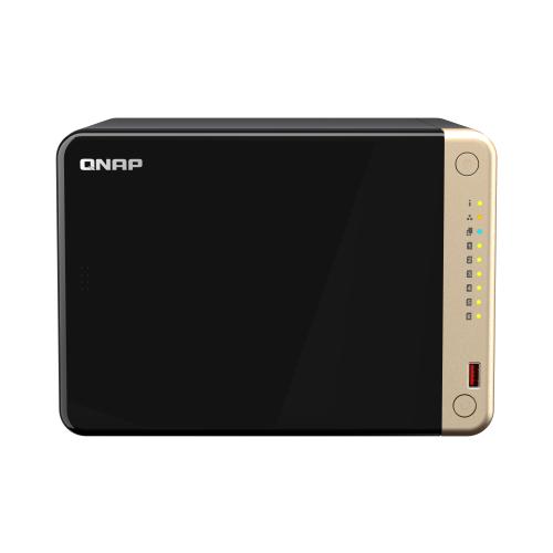 QNAP TS-664 NAS Tower Intel® Celeron® N5095 8 Go DDR4 0 To QNAP QTS Noir, Bronze