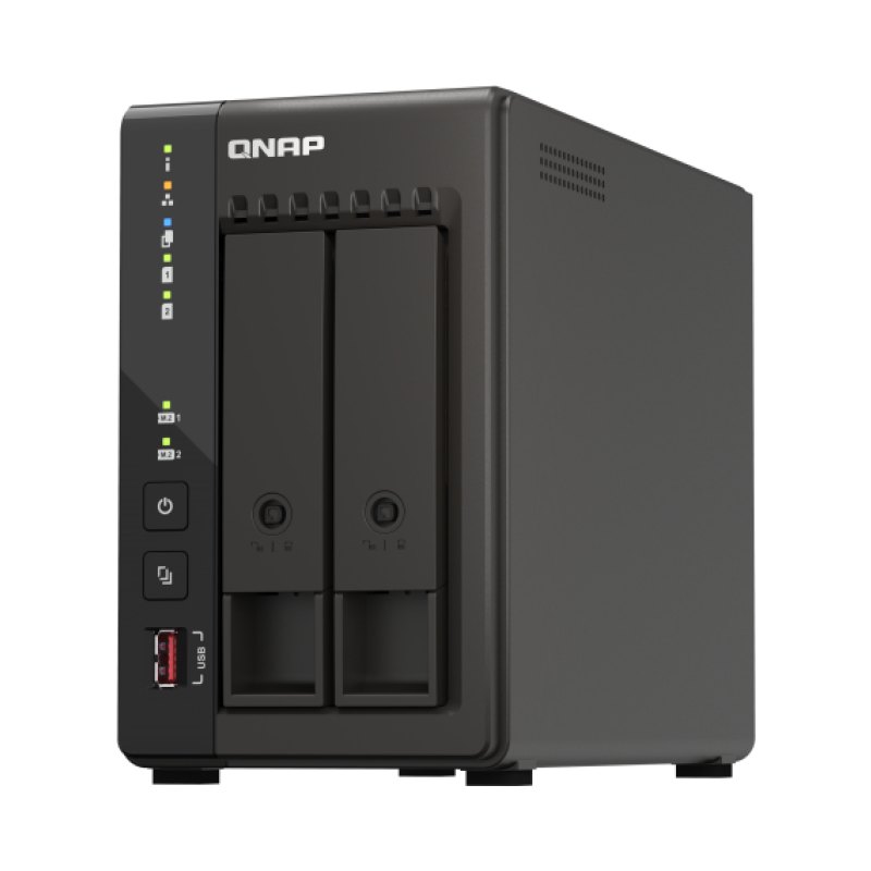QNAP TS-253E NAS Tower Intel® Celeron® J6412 8 Go 0 To QNAP QTS Noir