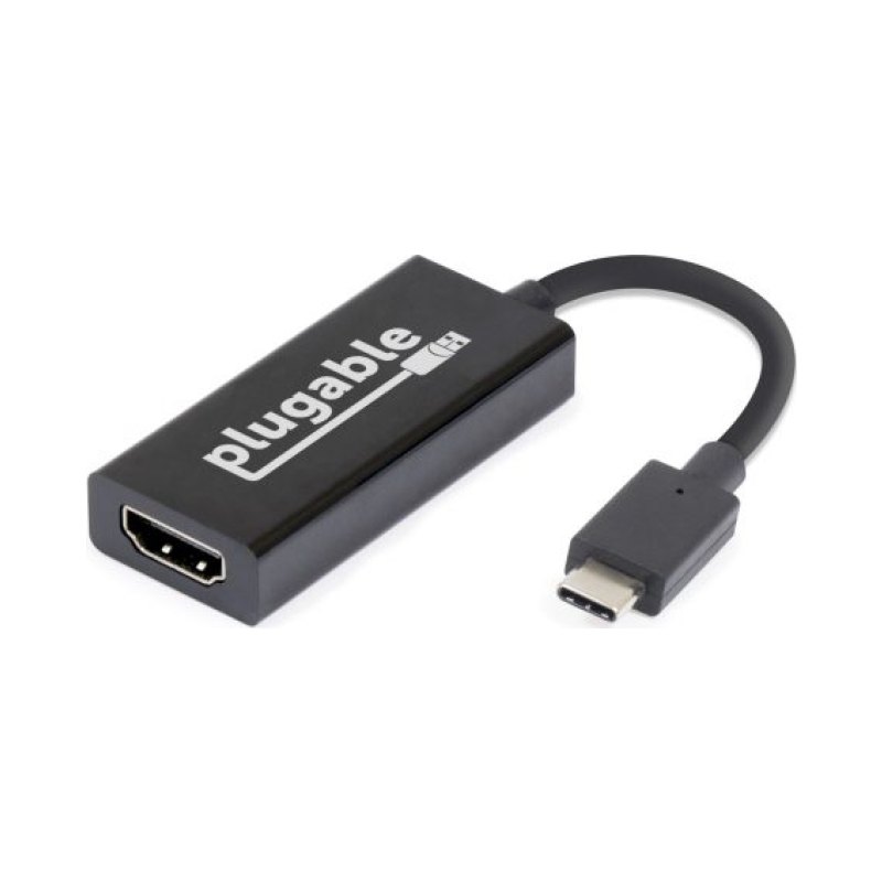 Plugable Technologies USB C to HDMI 2.0 Adapter Compatible with 2018 iPad Pro, 2018 MacBook Air, 2018 MacBook Pro, Dell XPS 13 & 15, Thunderbolt 3 Ports & More (Supports Resolutions up to 4K@60Hz) - Driverless
