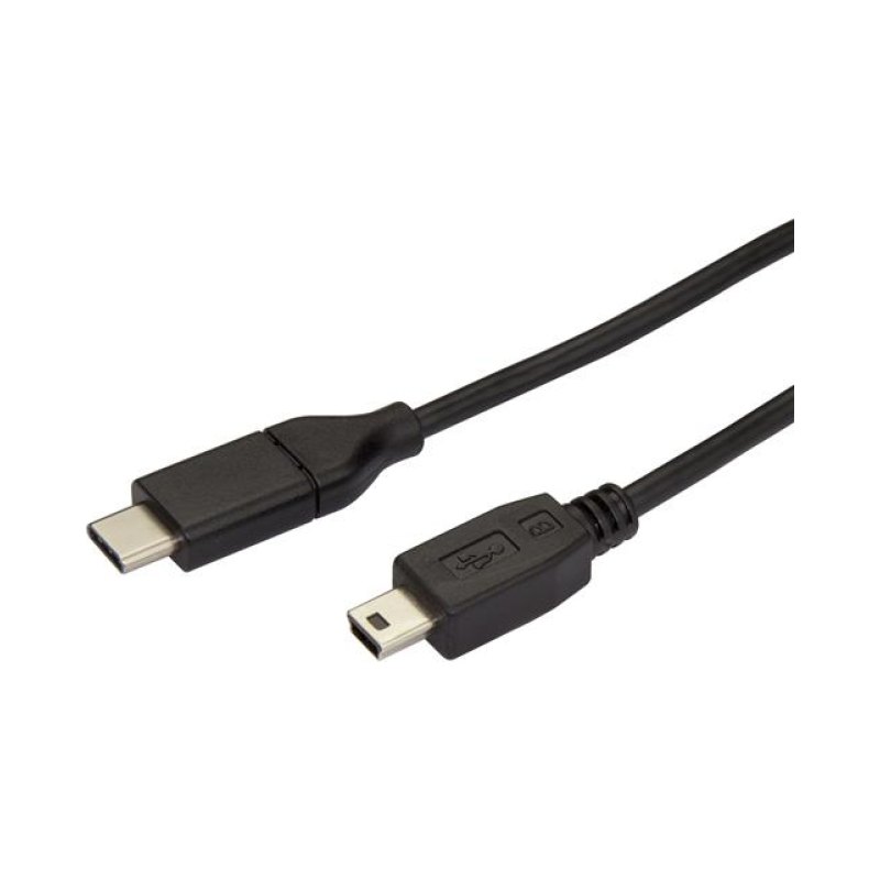 StarTech.com Câble USB-C vers Mini-USB de 2m, Câble de Transfert de Données, USB 2.0, USB-C