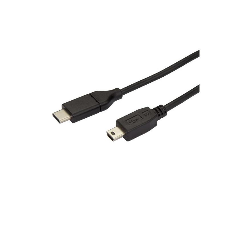 StarTech.com Câble USB-C vers Mini-USB de 2m, Câble de Transfert de Données, USB 2.0, USB-C