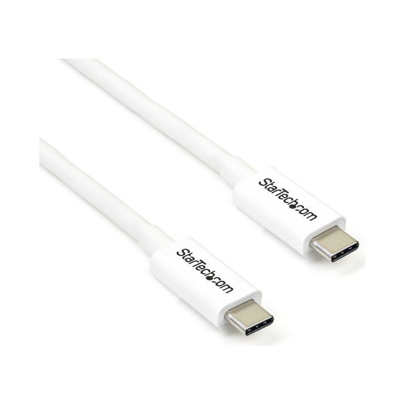 StarTech.com Câble Thunderbolt 3 Passif de 2 m, 20 Gbps, 100W PD, Vidéo 4K, Câble Thunderbolt, Compatible avec USB4/DP Alt Mode, Thunderbolt 4, USB 3.2/Type-C