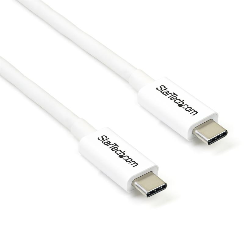 StarTech.com Câble Thunderbolt 3 Passif de 2 m, 20 Gbps, 100W PD, Vidéo 4K, Câble Thunderbolt, Compatible avec USB4/DP Alt Mode, Thunderbolt 4, USB 3.2/Type-C