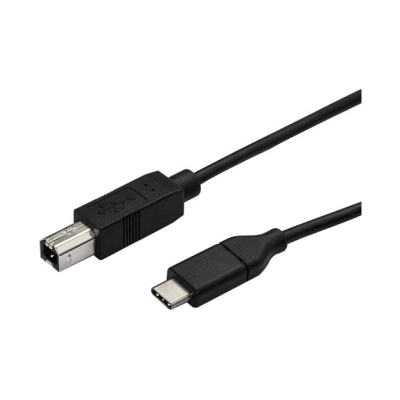 StarTech.com Câble USB-B vers USB-C de 50cm, Câble de Transfert de Données, USB 2.0, USB-C