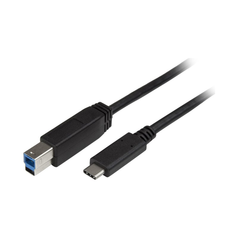 StarTech.com Câble USB-B vers USB-C de 2m, USB 5Gbps, Cordon de Données, USB 3.0, Câble de Transfert de Données USB-C