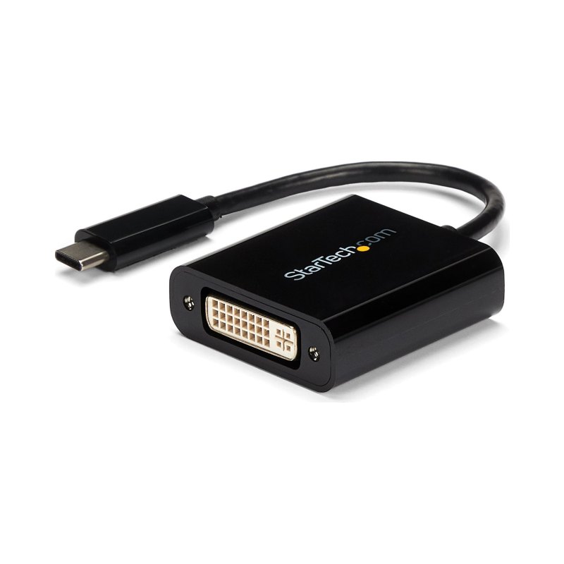 StarTech.com Adaptateur USB C vers DVI - Noir - 1920x1200 - Convertisseur Vidéo USB Type C pour votre Écran/Moniteur/Projecteur DVI - Version Améliorée est CDP2DVIEC