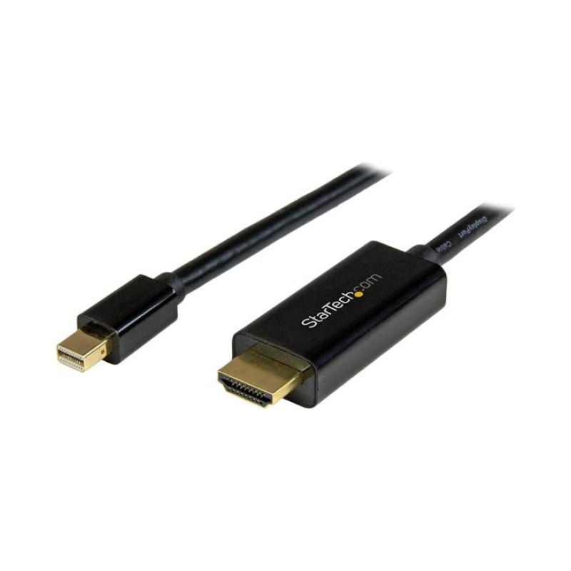 StarTech.com 16.4ft (5m) Mini DisplayPort to HDMI Cable - 4K 30Hz Video - mDP to HDMI Adapter Cable - Mini DP or Thunderbolt 1/2 Mac/PC to HDMI Monitor/Display - mDP to HDMI Converter Cord