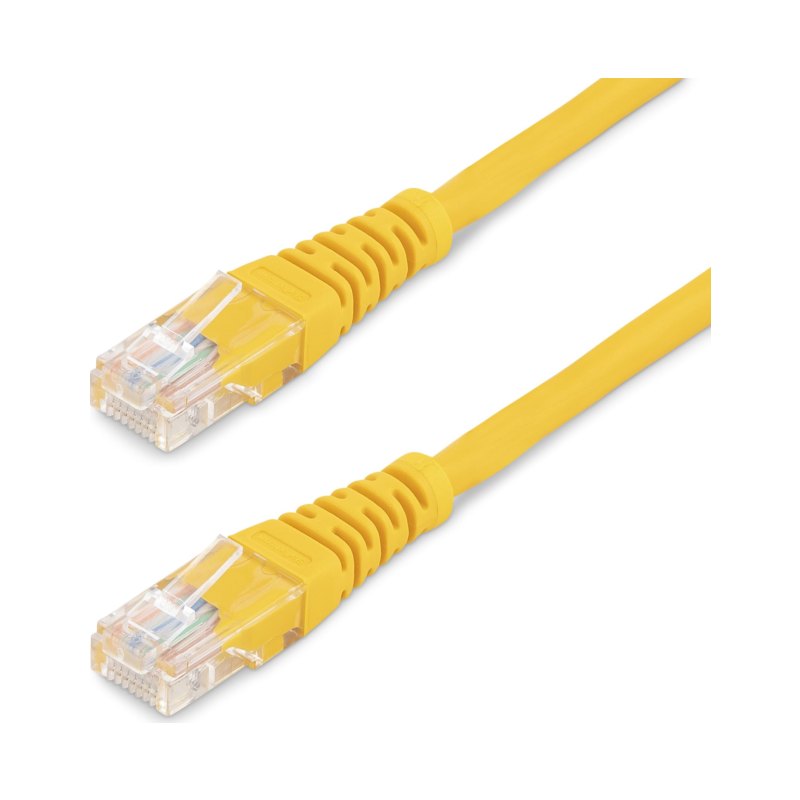 Câble de raccordement Cat5e StarTech.com avec connecteurs RJ45 moulés - 4,57 m - Jaune
