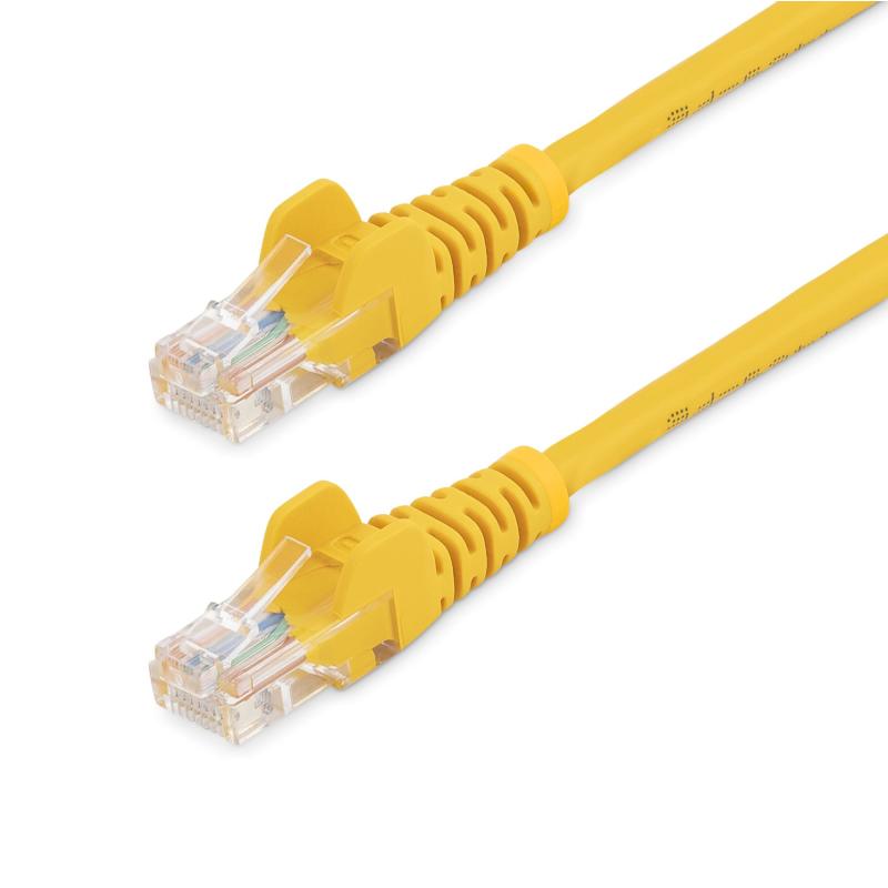 Câble de raccordement StarTech.com Cat5e avec connecteurs RJ45 sans accroche - 10 pieds, Jaune