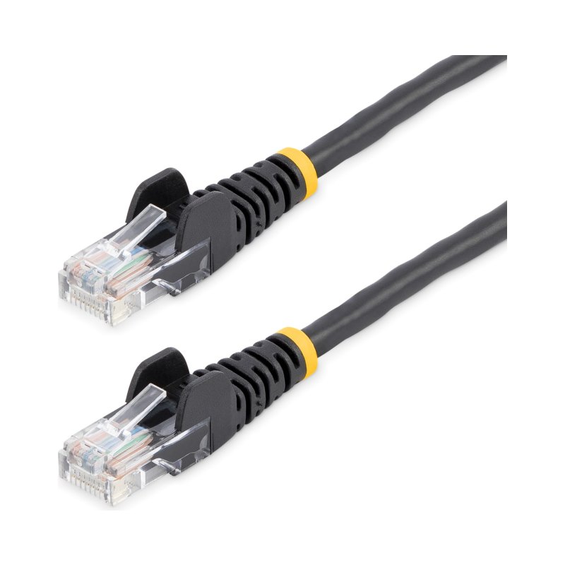 Câble de raccordement StarTech.com Cat5e avec connecteurs RJ45 sans accroche - 10 pi, Noir