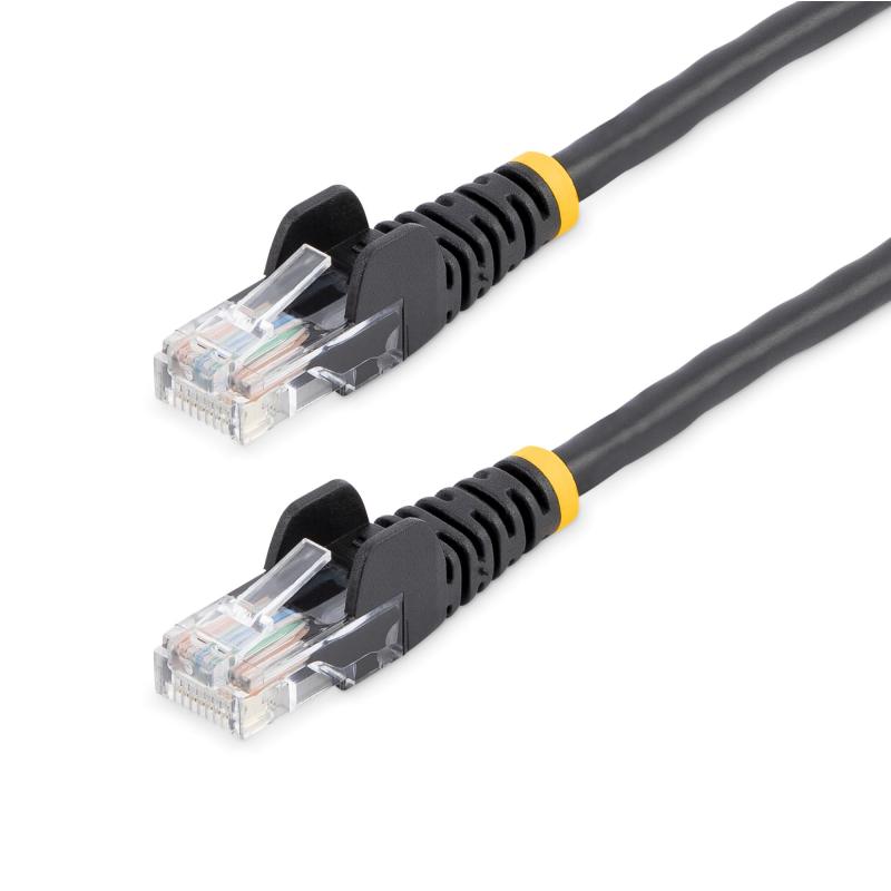Câble de raccordement StarTech.com Cat5e avec connecteurs RJ45 sans accroche - 10 pi, Noir