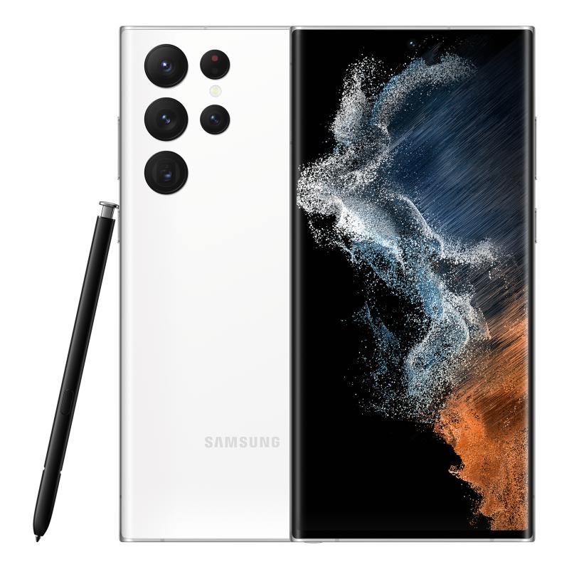 Samsung Galaxy S22 Ultra 5G 17,3 cm (6.8") Double SIM Android 12 USB Type-C 8 Go 128 Go 5000 mAh Blanc