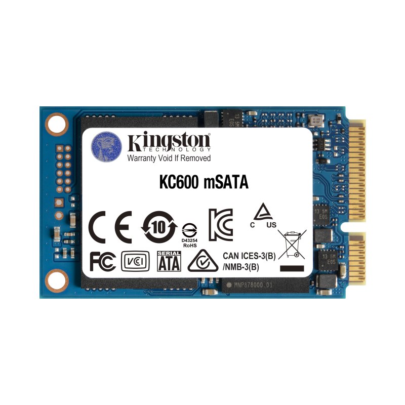Kingston Technology 256G SSD KC600 SATA3 mSATA