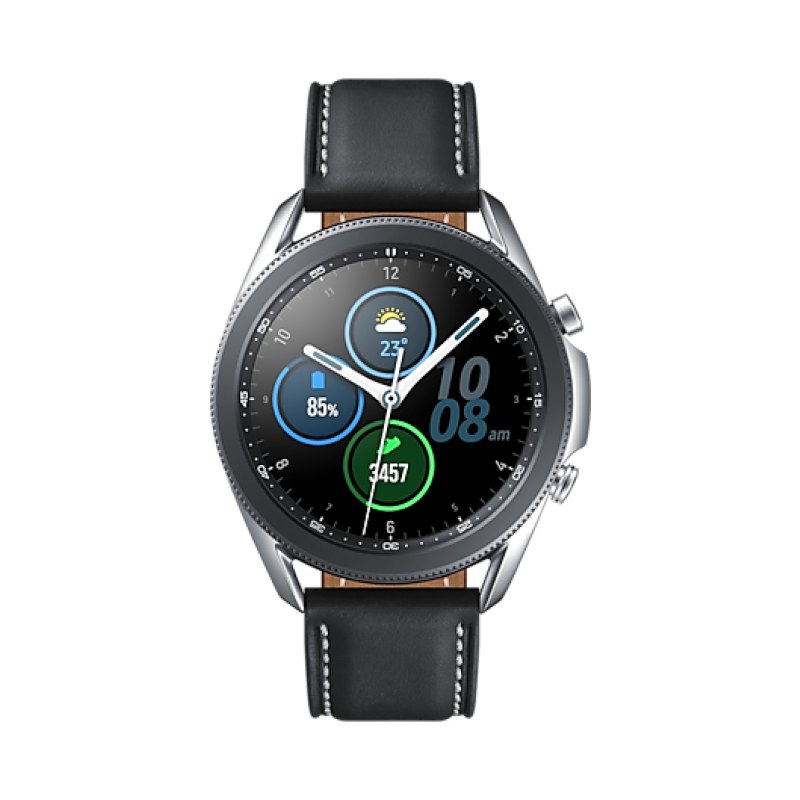 Samsung Galaxy Watch3 3.56 cm (1.4") AMOLED 45 mm Digital 360 x 360 pixels Touchscreen Silver Wi-Fi GPS (satellite)