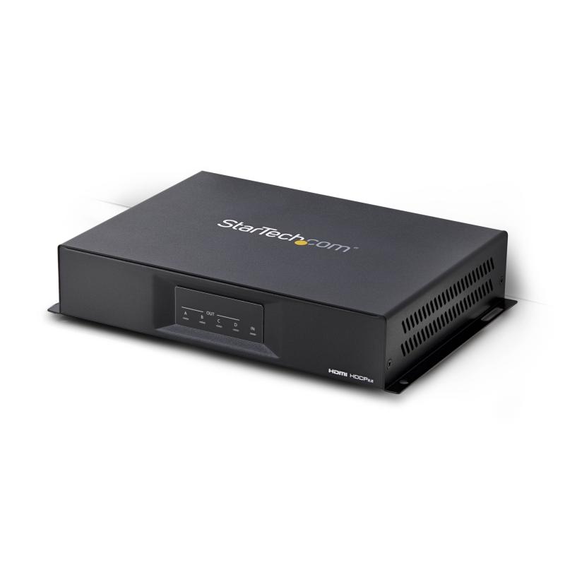 StarTech.com Contrôleur mur vidéo 2x2 - 1 entrée, 4 sorties - 4K 60 Hz - HDMI 2.0
