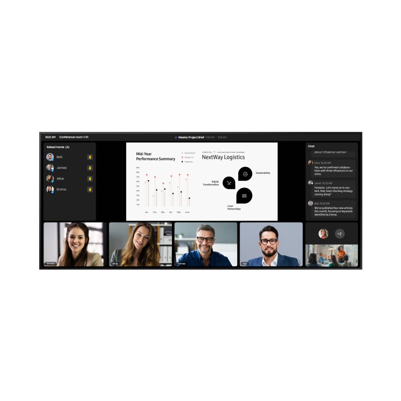 Samsung QP105DX-5K Digital signage flat panel 2.67 m (105") LCD Wi-Fi 500 cd/m² 5K Ultra HD Black Tizen 8.0 24/7