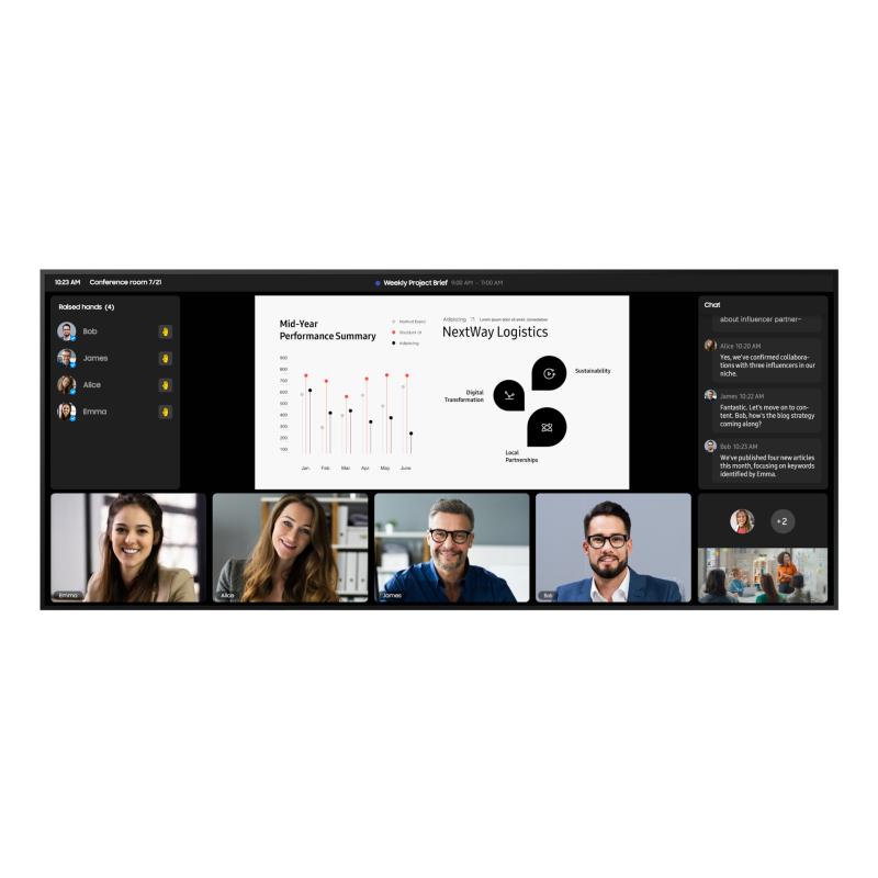 Samsung QP105DX-5K Écran plat de signalisation numérique 2,67 m (105") LCD Wifi 500 cd/m² 5K Ultra HD Noir Tizen 8.0 24/7