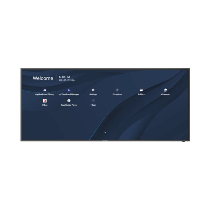 Viewsonic CDE105UW interactive whiteboard 2.67 m (105") 5120 x 2160 pixels Black