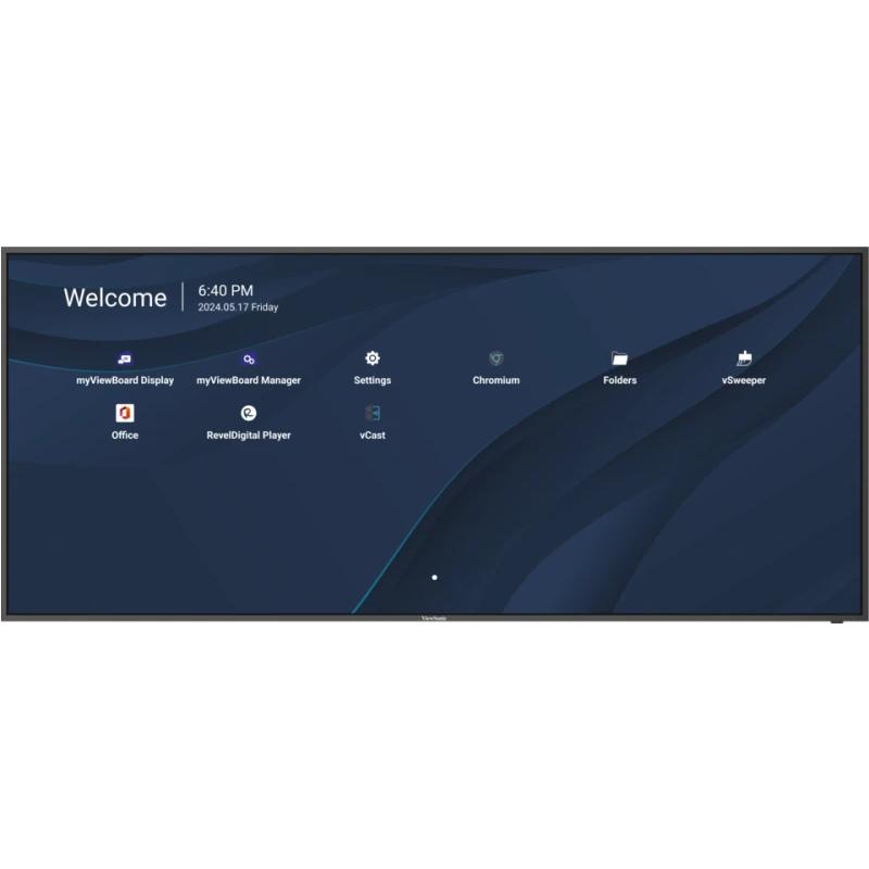 Viewsonic CDE105UW tableau blanc interactif 2,67 m (105") 5120 x 2160 pixels Noir