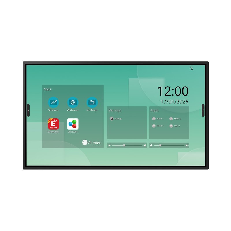 Sharp LM431 Interactive flat panel 109.2 cm (43") LED Wi-Fi 500 cd/m² 4K Ultra HD Black Touchscreen Built-in processor Android 14 18/7