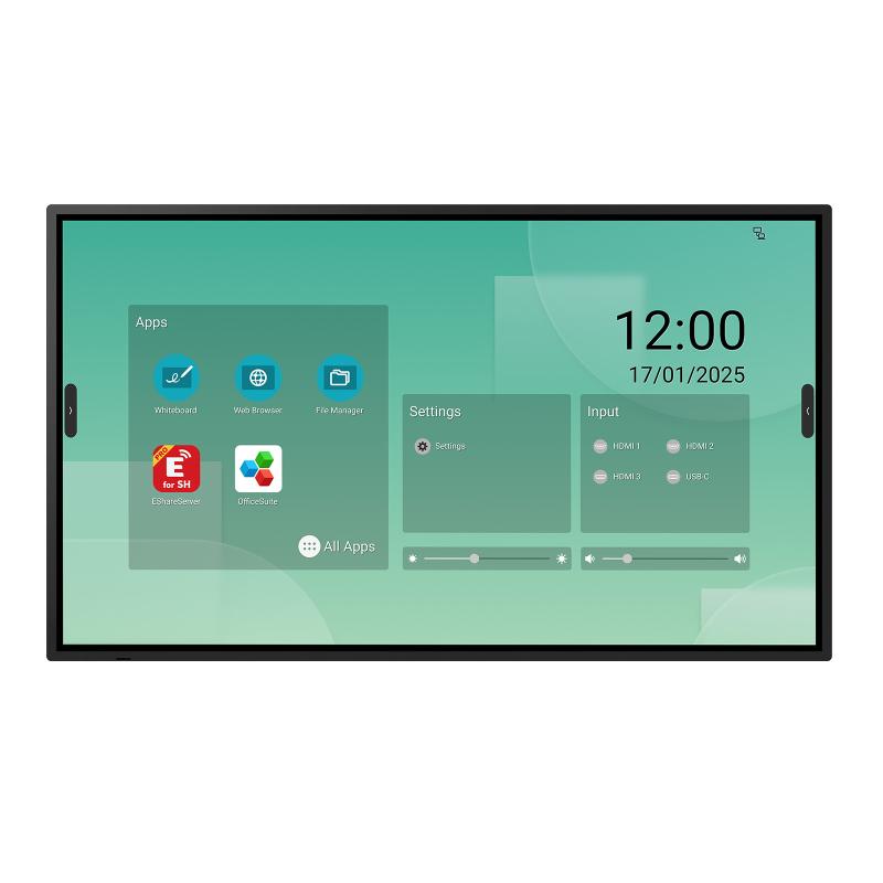Sharp LM551 Écran plat interactif 139,7 cm (55") LED Wifi 500 cd/m² 4K Ultra HD Noir Écran tactile Intégré dans le processeur Android 14 18/7