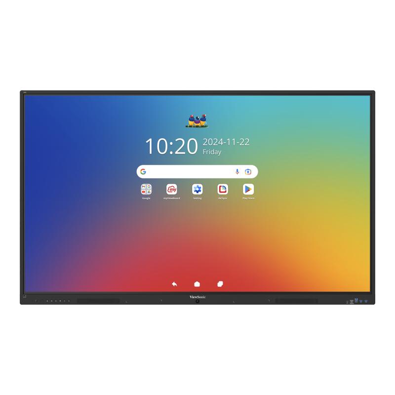 Viewsonic IFP 86IN 4K ANDROID 16 EDLA 64 tableau blanc interactif 2,18 m (86") 3840 x 2160 pixels Écran tactile