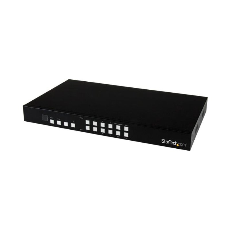 StarTech.com Matrice HDMI 4x4 avec Picture-and-Picture Multiviewer - Switch et répartiteur HDMI pour mur d'écrans