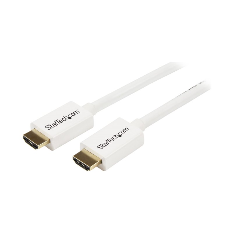 StarTech.com Câble HDMI CL3 avec Ethernet - 3m - Câble Ultra HDMI Mural - Cordon HDMI Haut Débit 4K 30Hz UHD - 10.2 Gbps - Câble Vidéo/Affichage HDMI 1.4 - 30AWG - Blanc