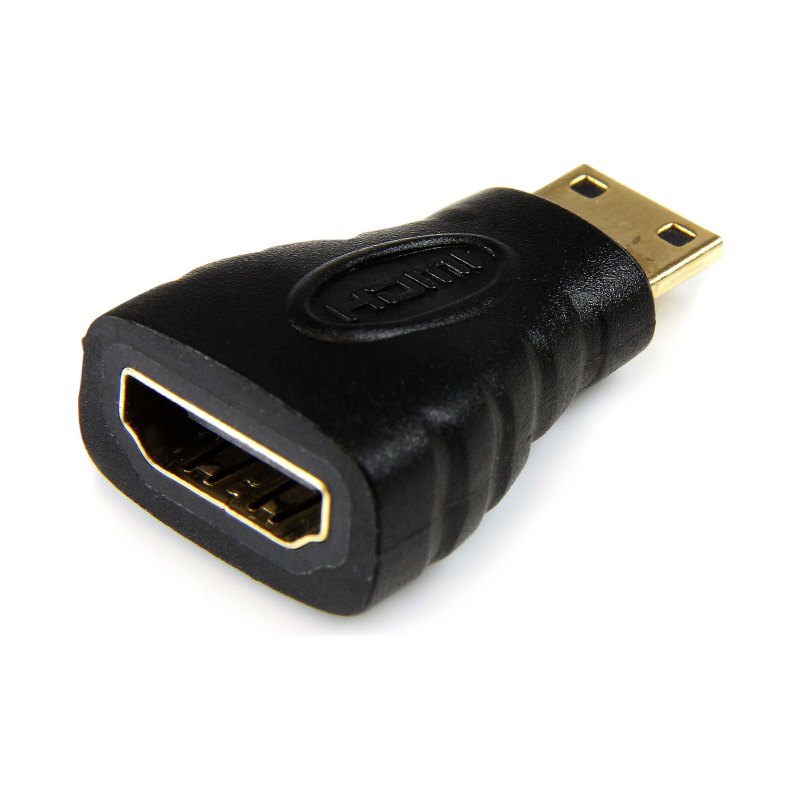 StarTech.com Adaptateur Mini HDMI vers HDMI - Convertisseur HDMI Haute Vitesse 4K - Adaptateur HDMI Haut Débit Ultra HD 4K 30Hz - HDMI 1.4 - Connecteurs Plaqués Or - Noir