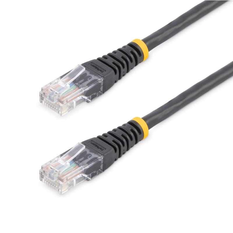 StarTech.com M45PATCH15BK câble de réseau Noir 4,6 m Cat5e U/UTP (UTP)