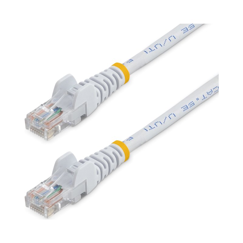 Câble de raccordement StarTech.com Cat5e avec connecteurs RJ45 sans accroche - 10 pi, Blanc