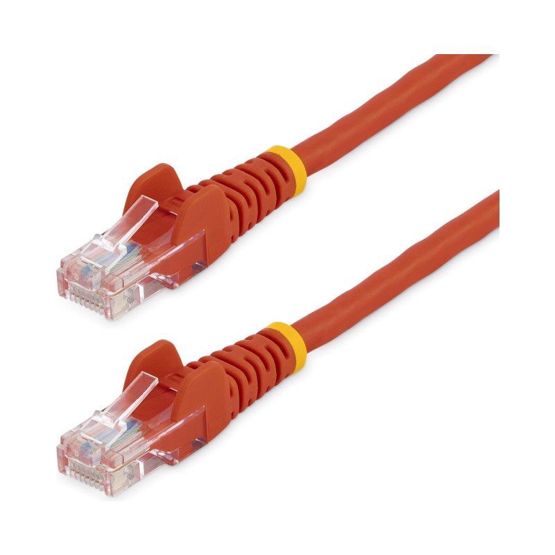StarTech.com Cat5e Patch Cable with Snagless RJ45 Connectors - 15 ft, Red