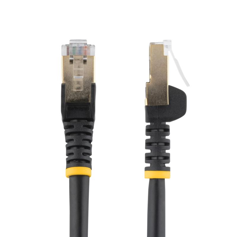 StarTech.com C6ASPAT2BK câble de réseau Noir 0,6 m Cat6a U/UTP (UTP)