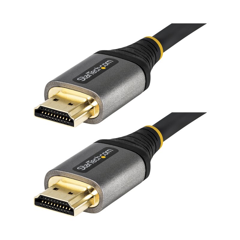 StarTech.com Câble HDMI 2.1 8K de 5 m - Câble HDMI ultra haut débit certifié 48Gbps - 8K 60Hz/4K 120Hz HDR10+ eARC - Câble HDMI Ultra HD 8K - Écran/TV/Affichage - Gaine flexible TPE