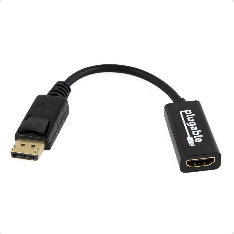 Plugable Technologies DPM-HDMIF câble vidéo et adaptateur DisplayPort HDMI Noir