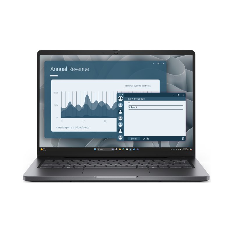 DELL Pro 14 PC14255 AMD Ryzen™ 5 PRO 230 Laptop 35.6 cm (14") Full HD+ 16 GB DDR5-SDRAM 512 GB SSD Wi-Fi 6E (802.11ax) Windows 11 Pro Black US English