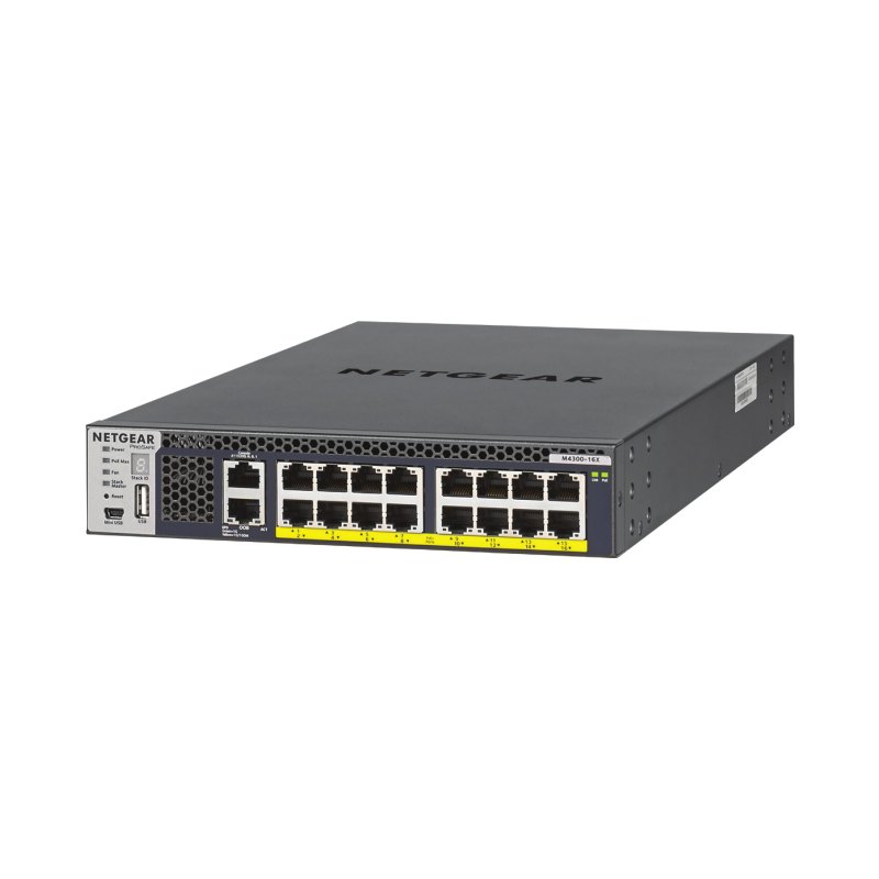 NETGEAR XSM4316PB Managed L3 10G Ethernet (100/1000/10000) Power over Ethernet (PoE) 1U Black